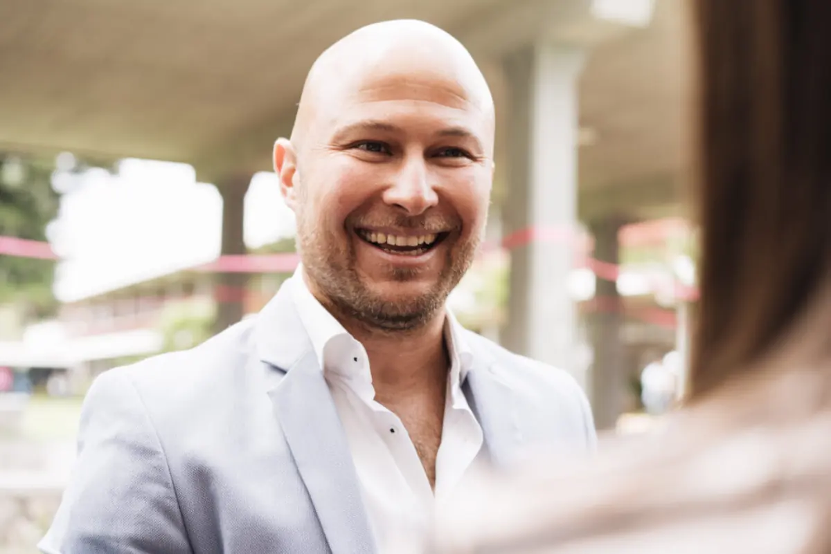 Juan Pablo Godínez en una sesión de coaching personal